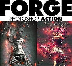 极品PS动作－爆裂碎片：Forge Photoshop Action
